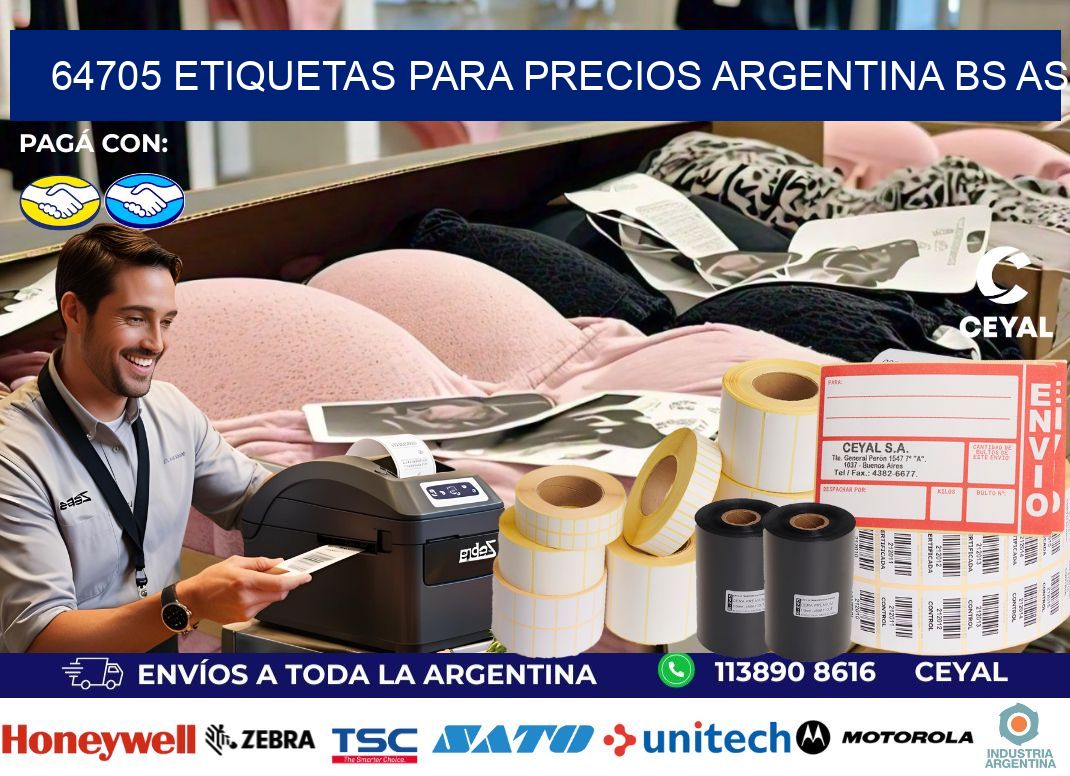 64705 ETIQUETAS PARA PRECIOS ARGENTINA BS AS