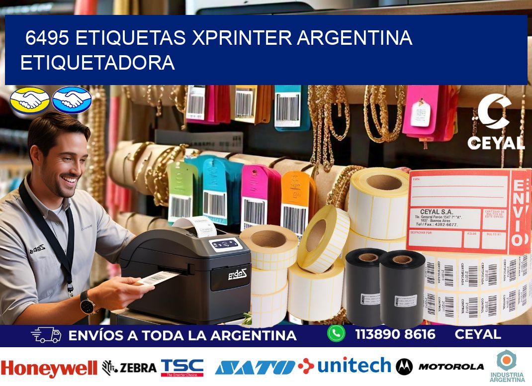 6495 etiquetas xprinter argentina ETIQUETADORA