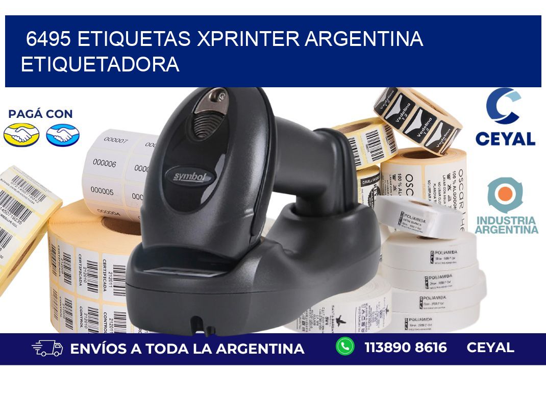 6495 etiquetas xprinter argentina ETIQUETADORA