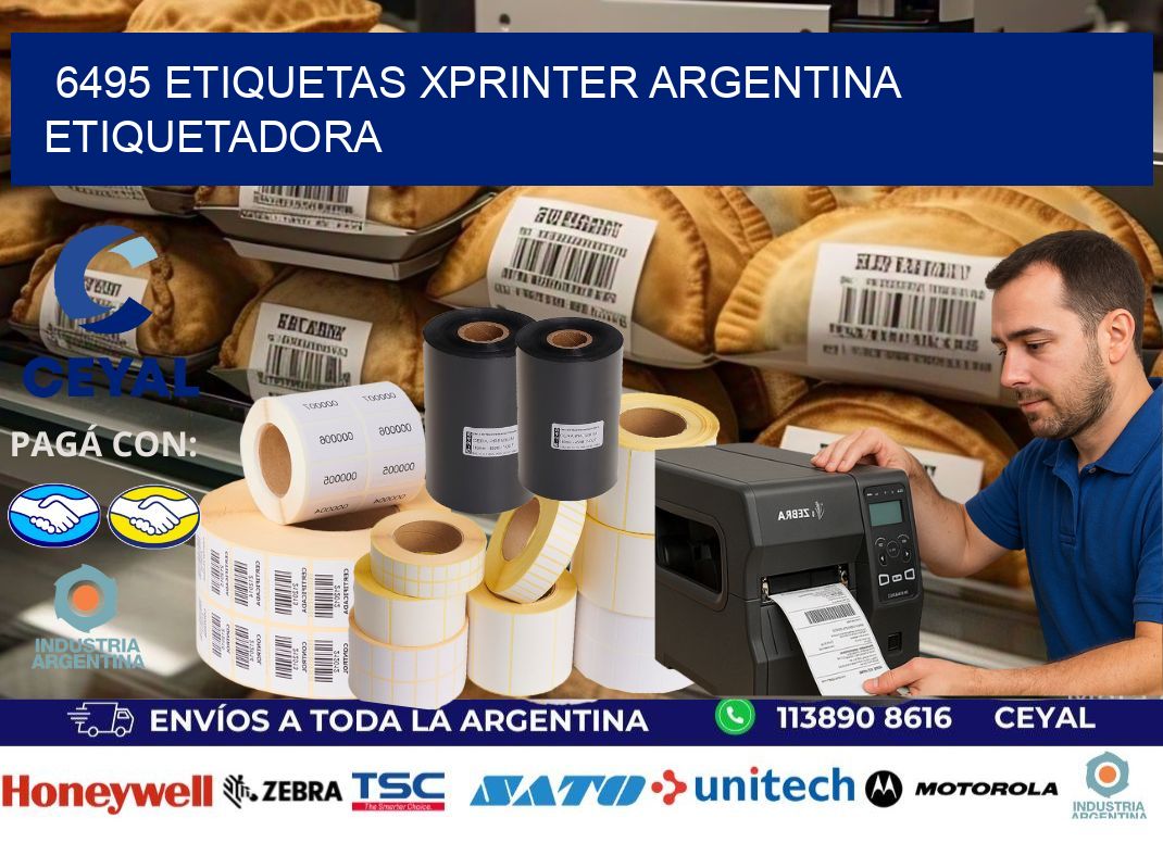6495 etiquetas xprinter argentina ETIQUETADORA