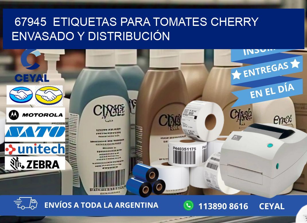 67945  ETIQUETAS PARA TOMATES CHERRY ENVASADO Y DISTRIBUCIÓN
