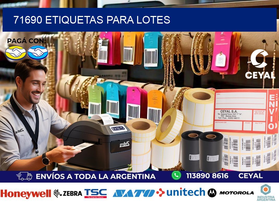 71690 ETIQUETAS PARA LOTES