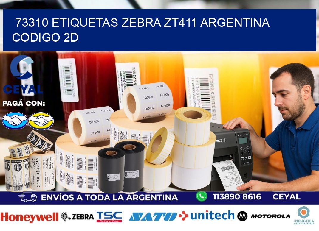 73310 etiquetas zebra zt411 argentina CODIGO 2D