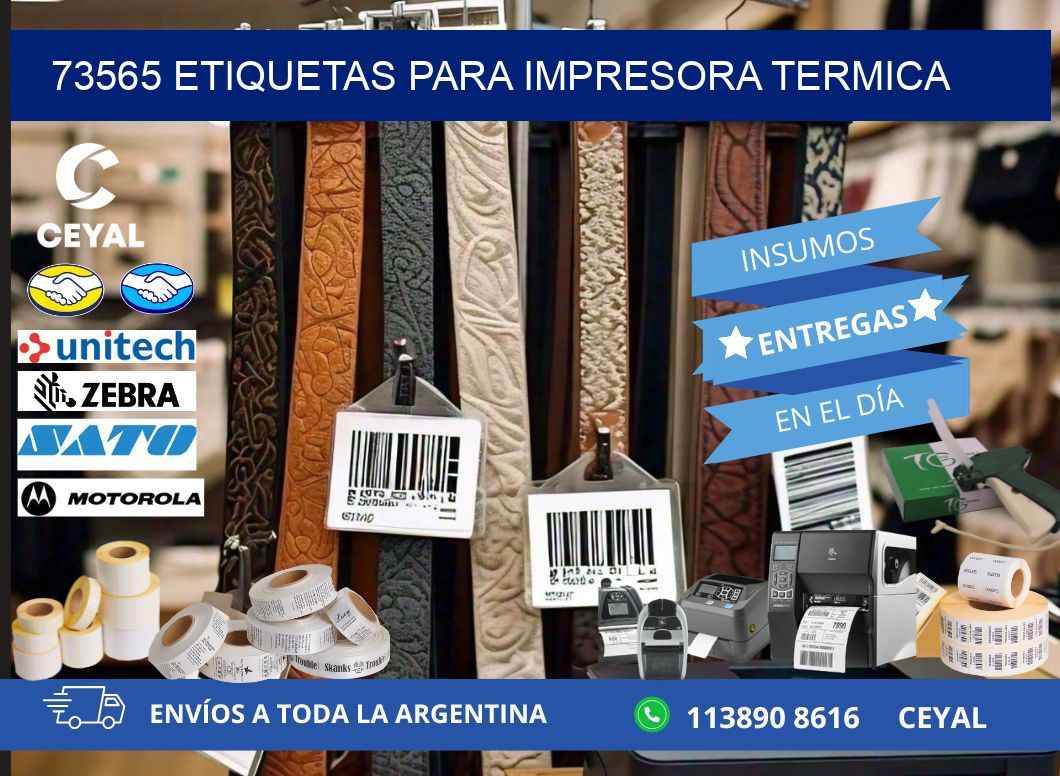 73565 ETIQUETAS PARA IMPRESORA TERMICA