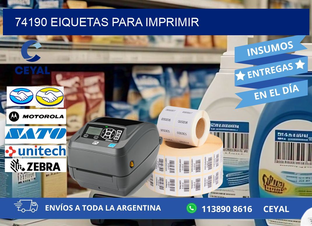 74190 EIQUETAS PARA IMPRIMIR