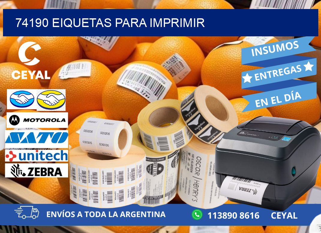 74190 EIQUETAS PARA IMPRIMIR