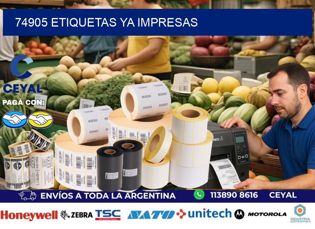 74905 ETIQUETAS YA IMPRESAS