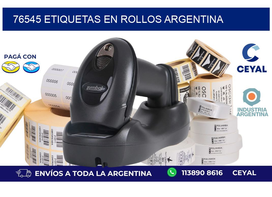 76545 ETIQUETAS EN ROLLOS ARGENTINA