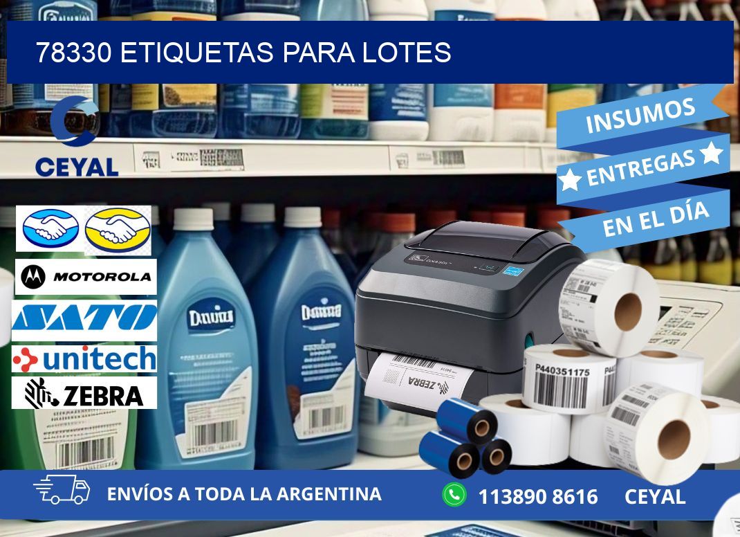 78330 ETIQUETAS PARA LOTES