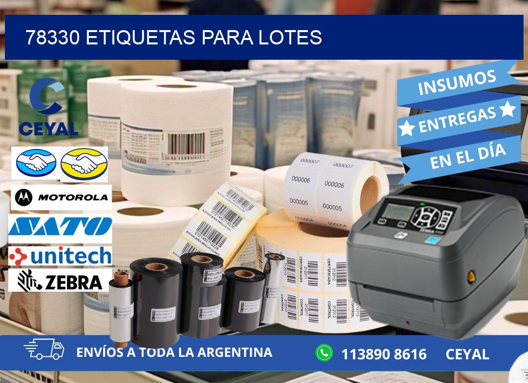 78330 ETIQUETAS PARA LOTES