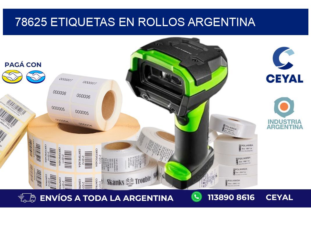 78625 ETIQUETAS EN ROLLOS ARGENTINA