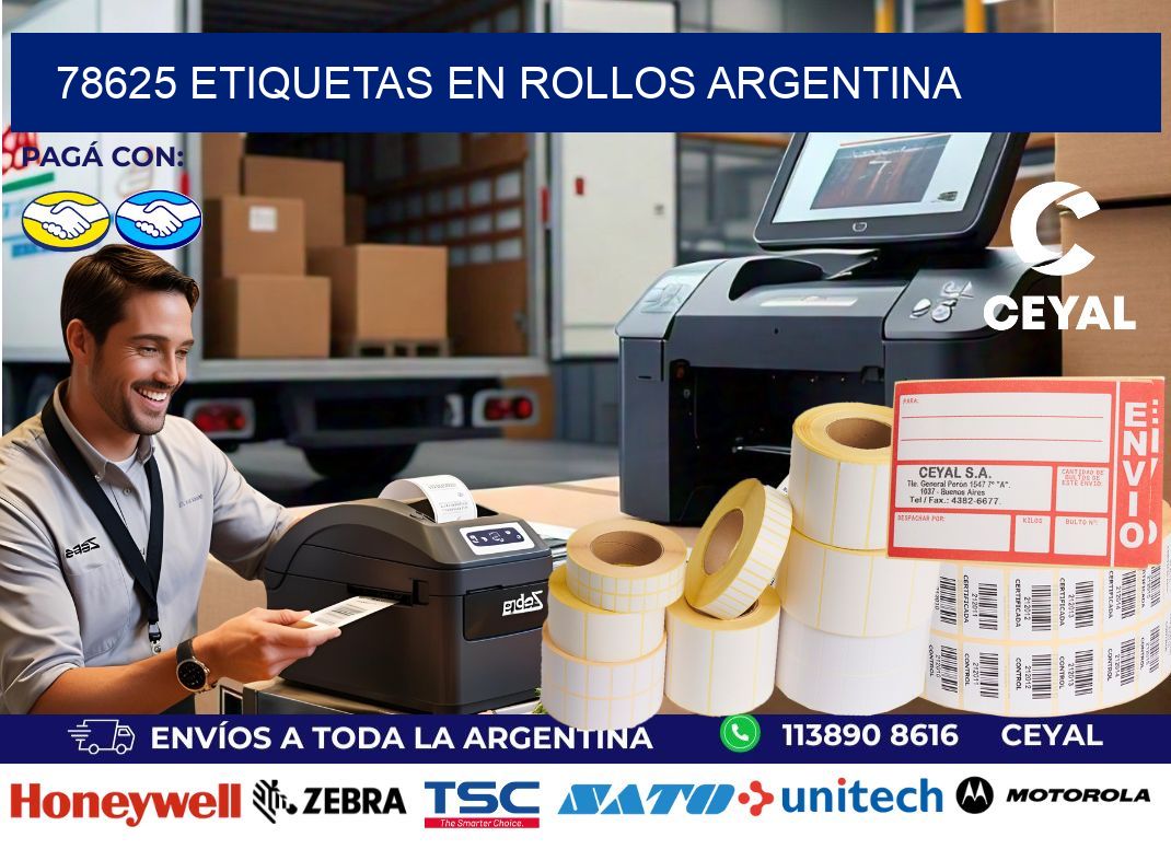 78625 ETIQUETAS EN ROLLOS ARGENTINA