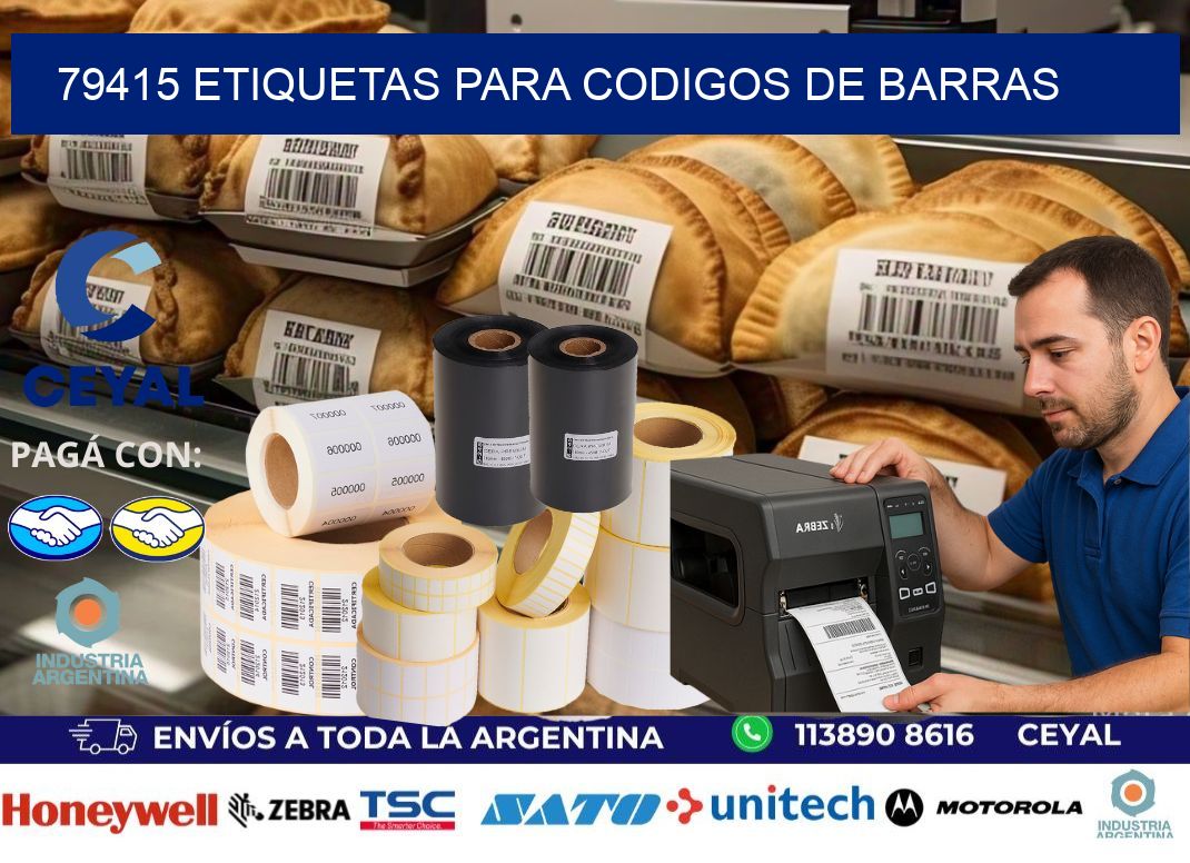 79415 ETIQUETAS PARA CODIGOS DE BARRAS