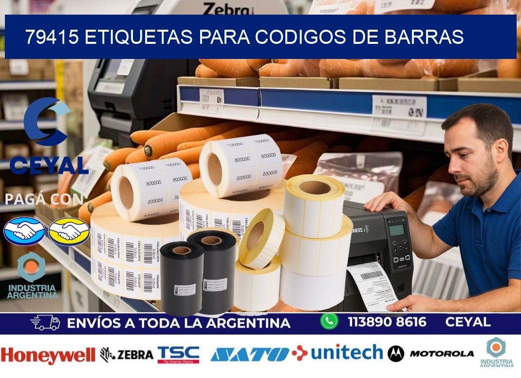 79415 ETIQUETAS PARA CODIGOS DE BARRAS