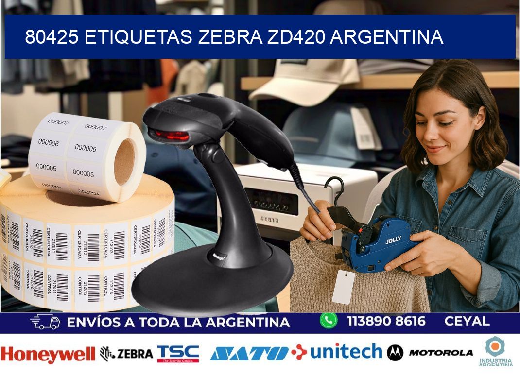 80425 etiquetas zebra zd420 argentina