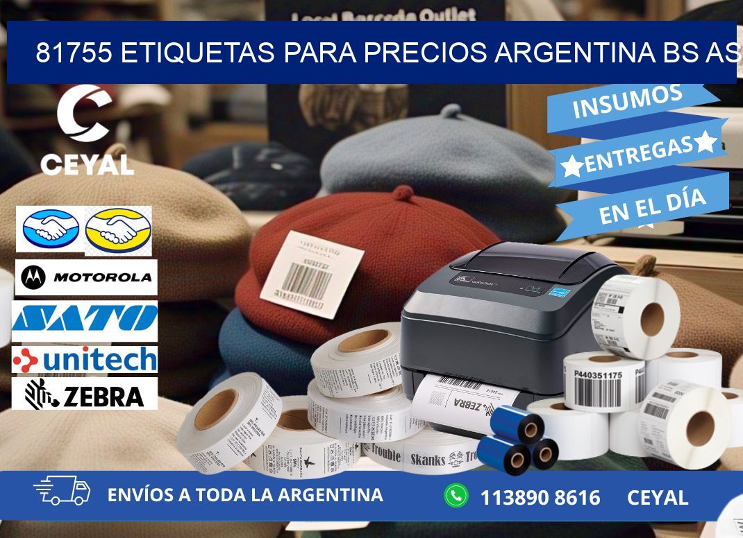 81755 ETIQUETAS PARA PRECIOS ARGENTINA BS AS