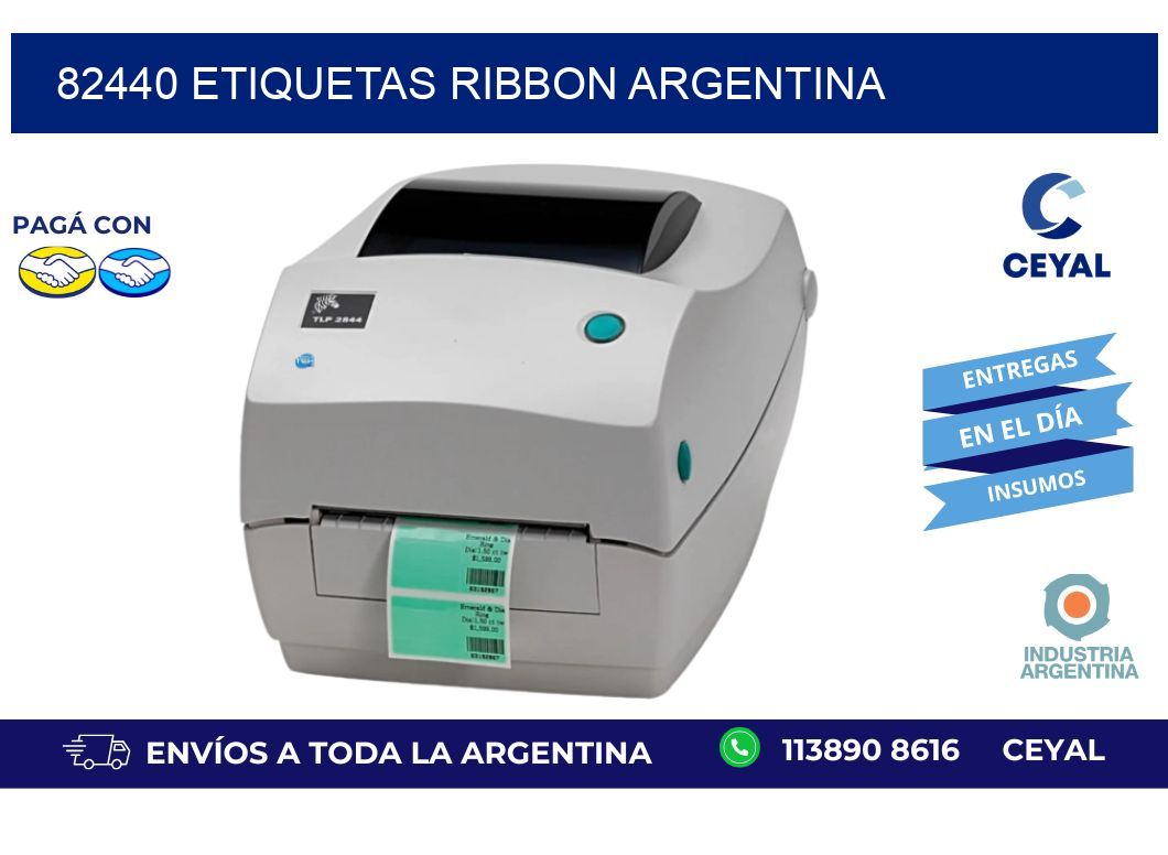 82440 etiquetas ribbon argentina