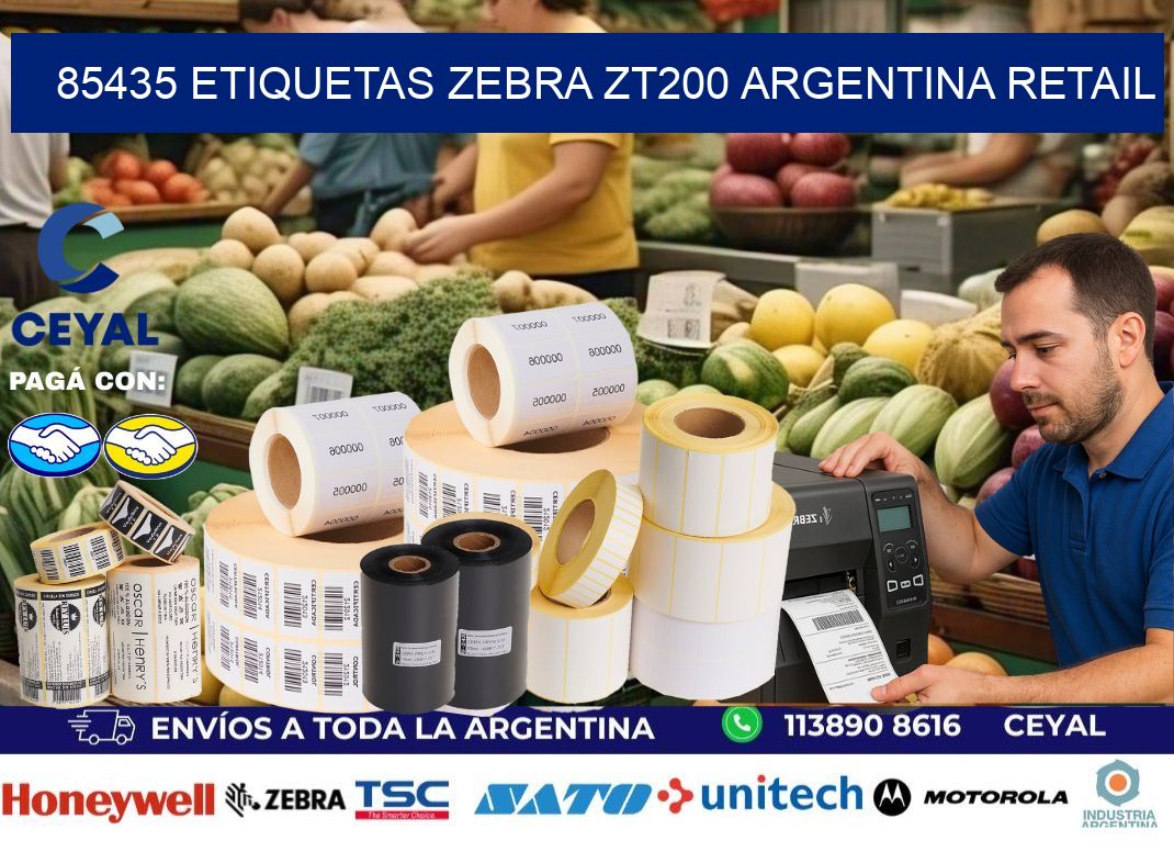 85435 etiquetas zebra zt200 argentina RETAIL