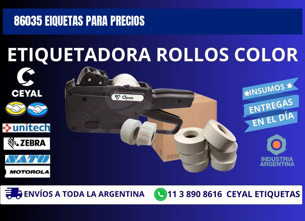 86035 EIQUETAS PARA PRECIOS