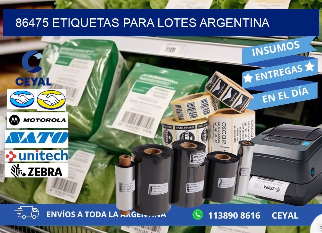 86475 ETIQUETAS PARA LOTES ARGENTINA