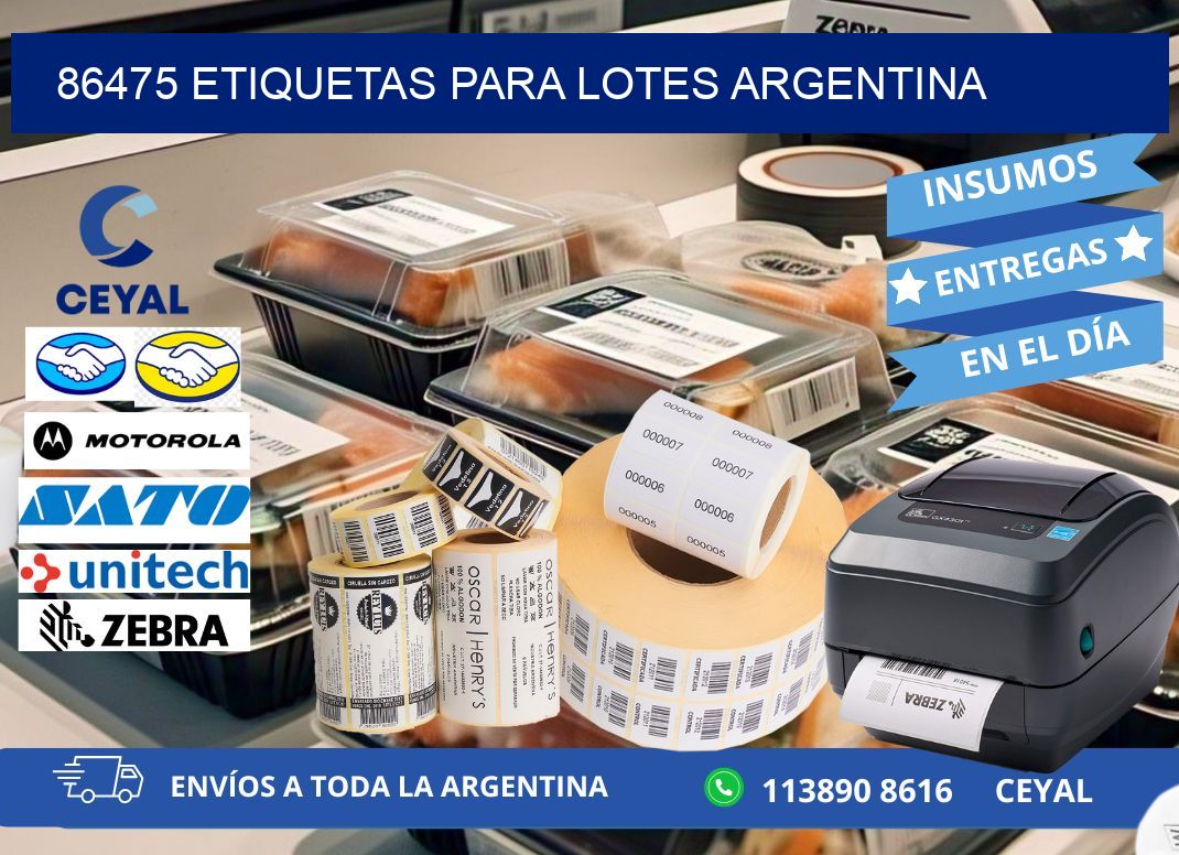 86475 ETIQUETAS PARA LOTES ARGENTINA