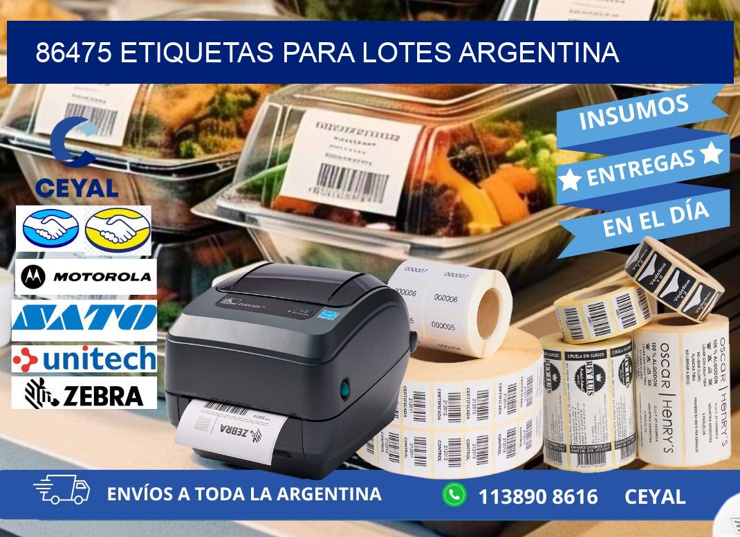 86475 ETIQUETAS PARA LOTES ARGENTINA