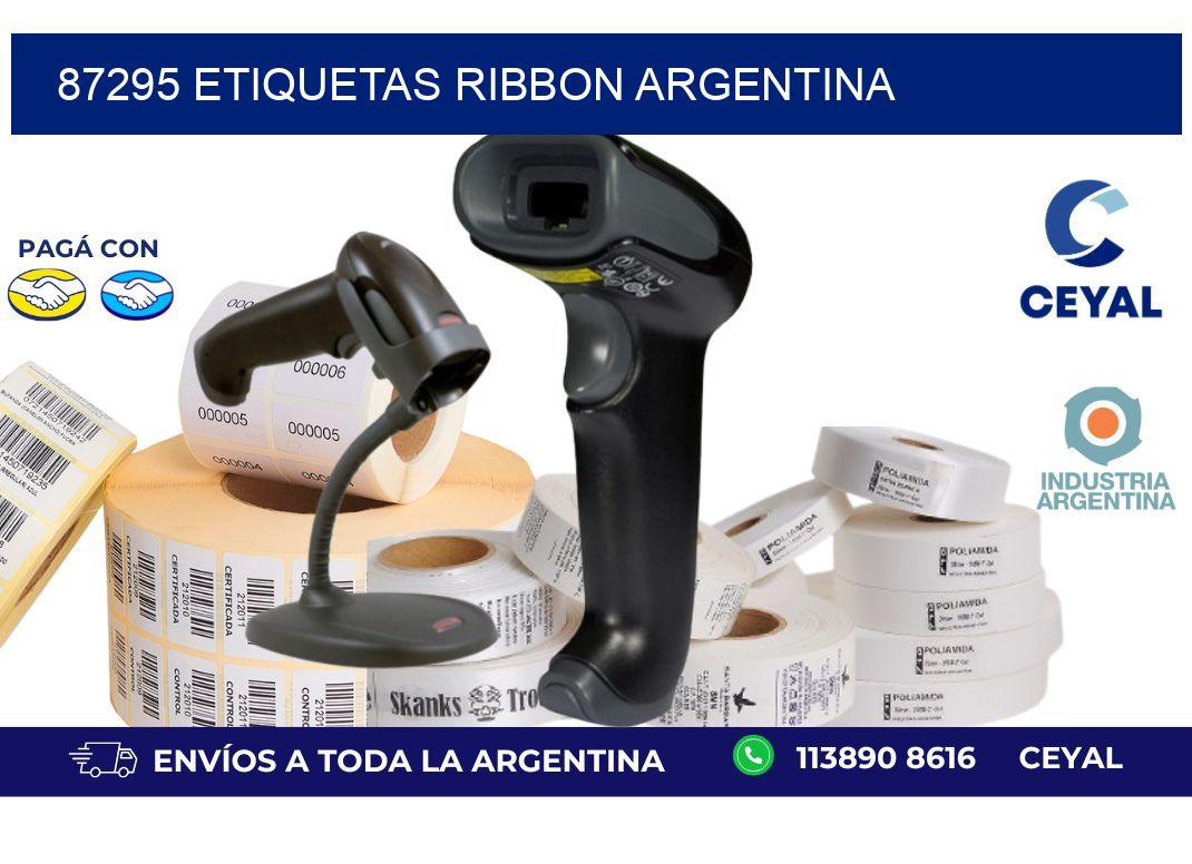 87295 etiquetas ribbon argentina