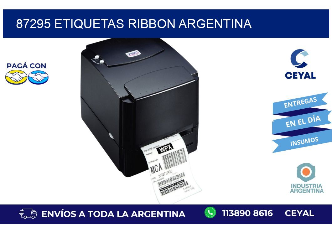 87295 etiquetas ribbon argentina