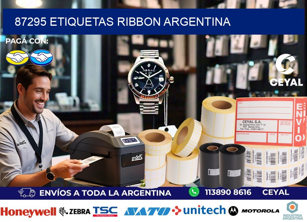 87295 etiquetas ribbon argentina