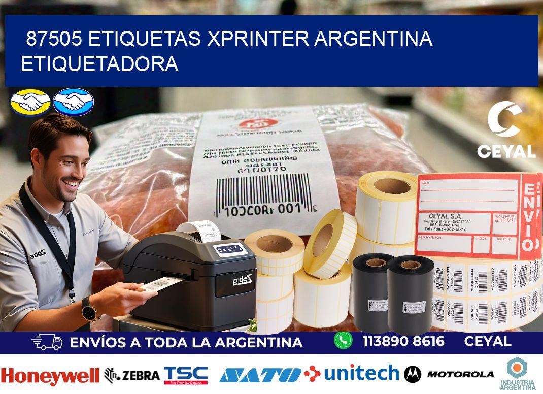 87505 etiquetas xprinter argentina ETIQUETADORA