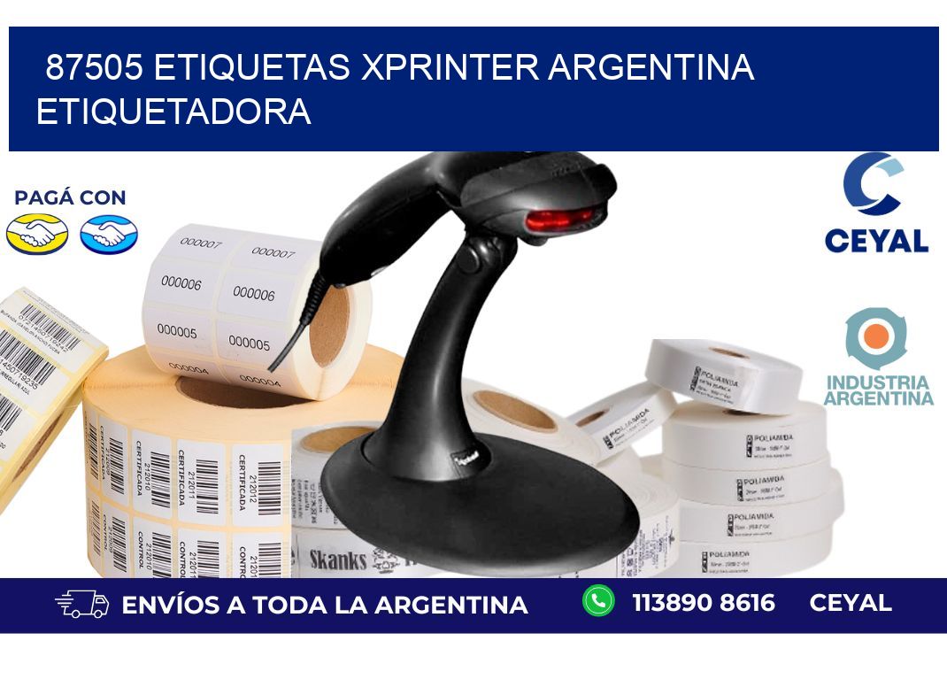 87505 etiquetas xprinter argentina ETIQUETADORA