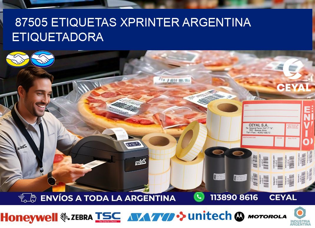 87505 etiquetas xprinter argentina ETIQUETADORA