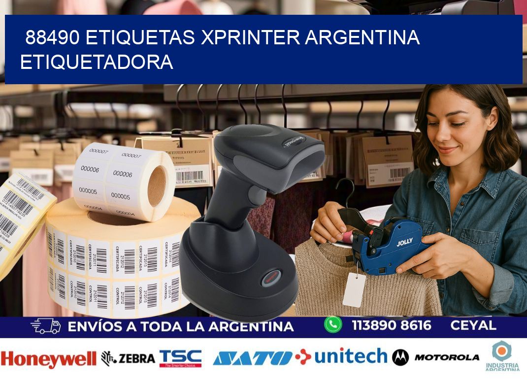 88490 etiquetas xprinter argentina ETIQUETADORA