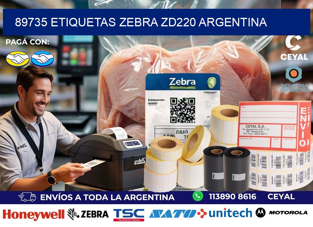89735 etiquetas zebra zd220 argentina