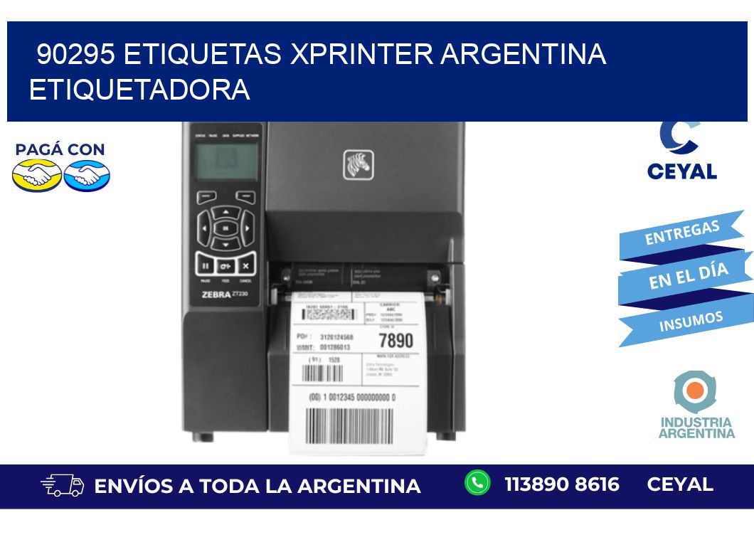 90295 etiquetas xprinter argentina ETIQUETADORA