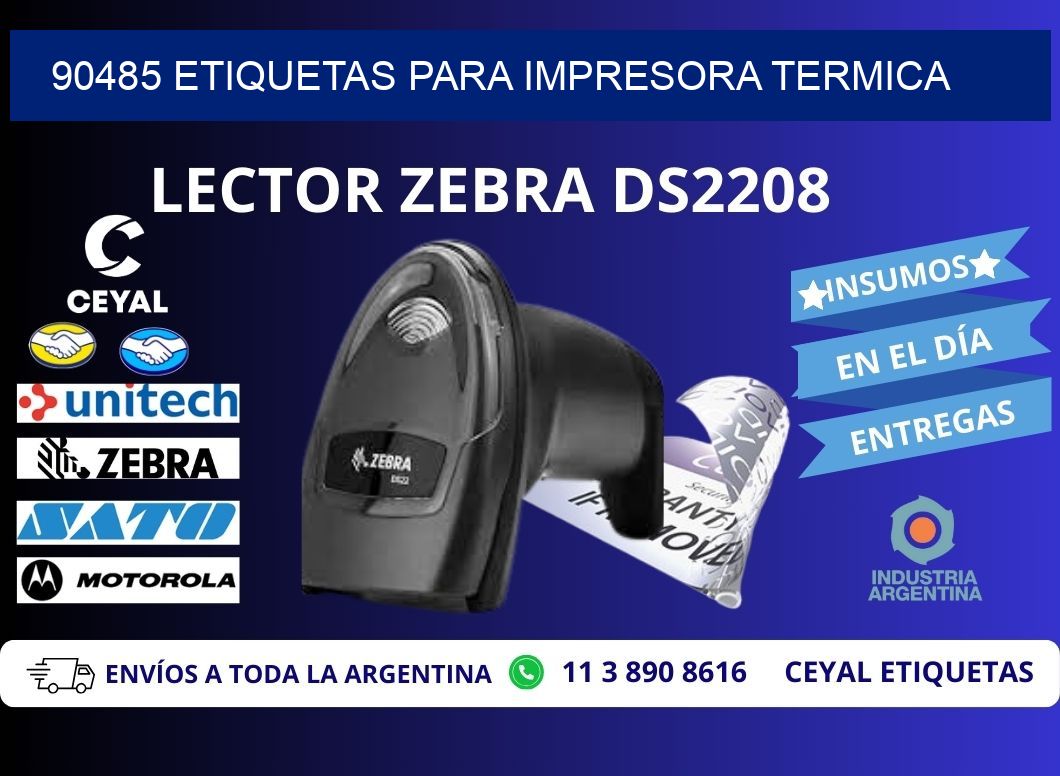 90485 ETIQUETAS PARA IMPRESORA TERMICA