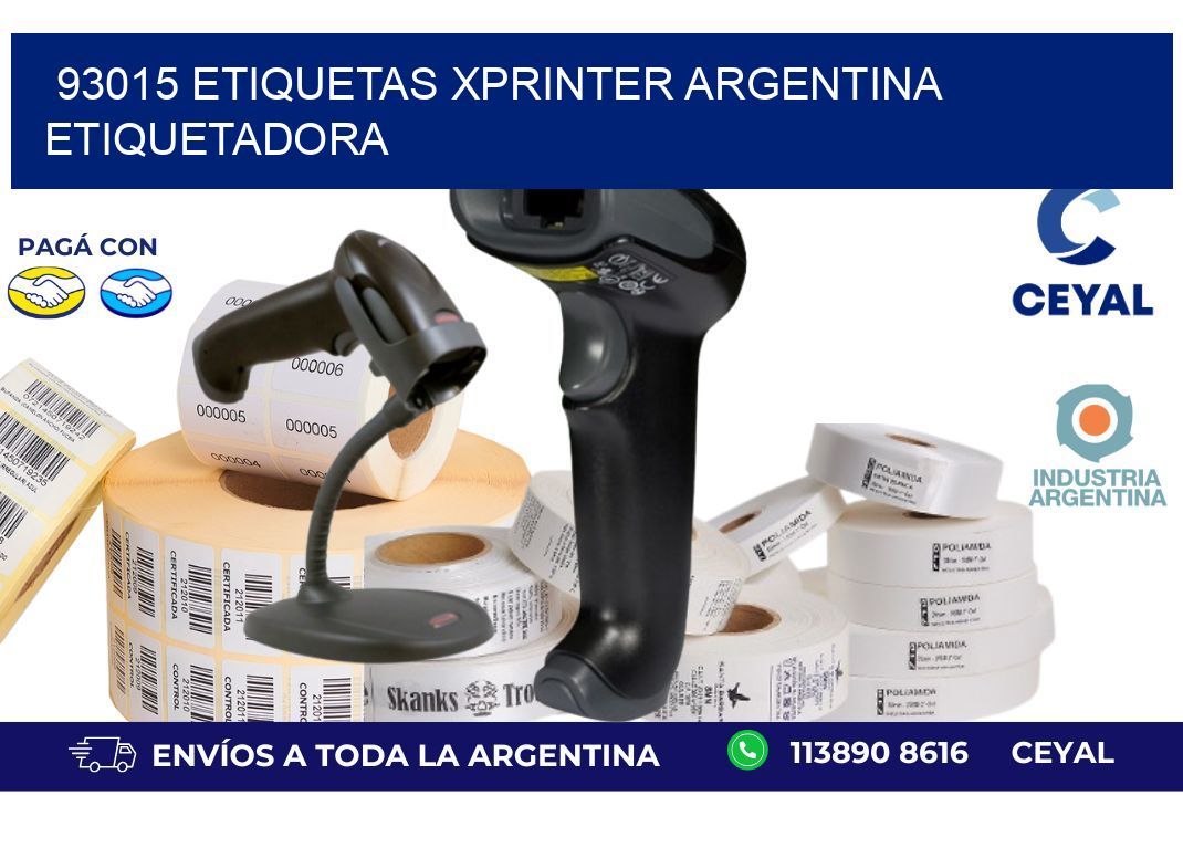93015 etiquetas xprinter argentina ETIQUETADORA