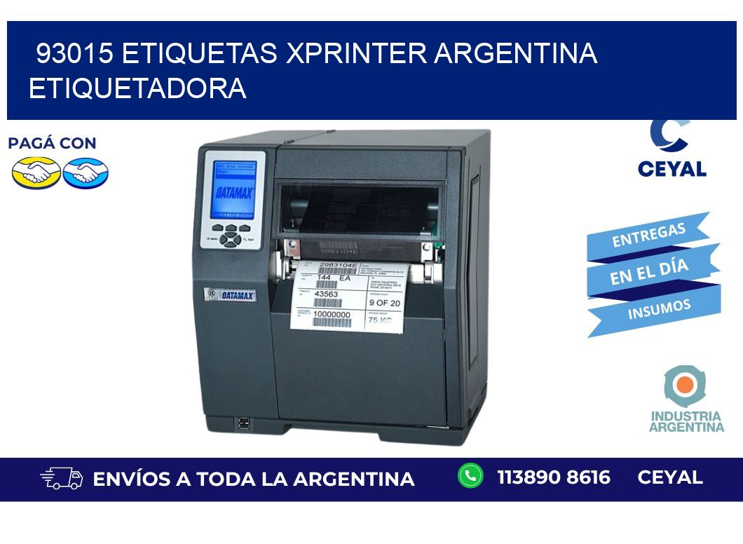 93015 etiquetas xprinter argentina ETIQUETADORA