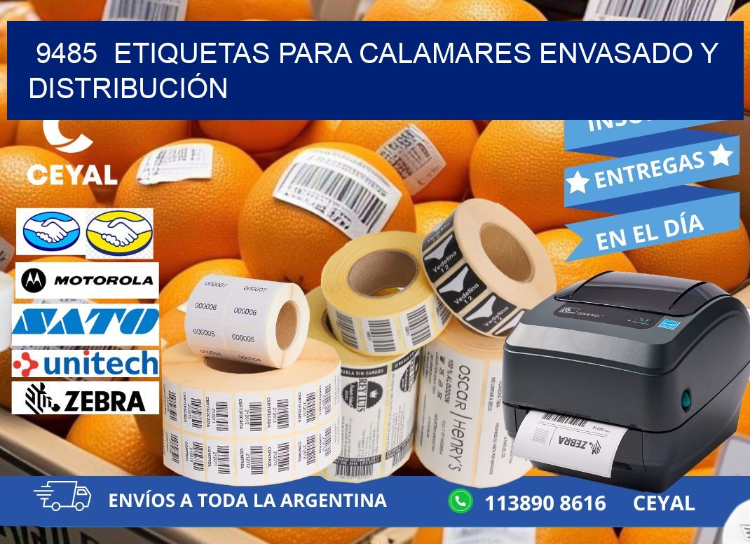 9485  ETIQUETAS PARA CALAMARES ENVASADO Y DISTRIBUCIÓN