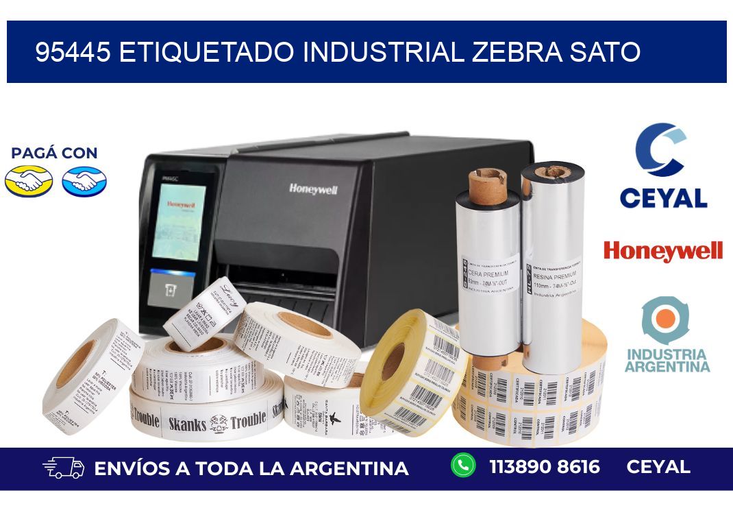 95445 ETIQUETADO INDUSTRIAL ZEBRA SATO