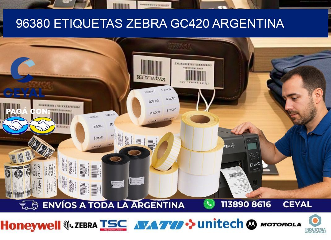 96380 etiquetas zebra gc420 argentina