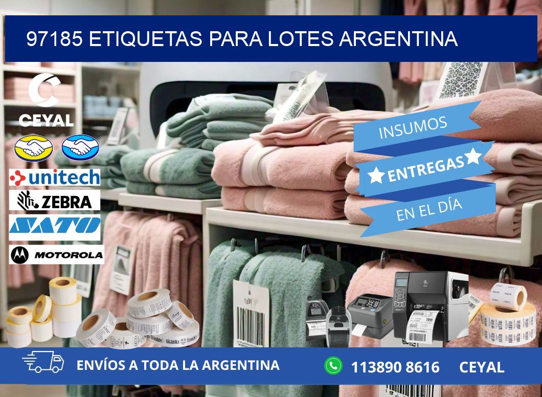 97185 ETIQUETAS PARA LOTES ARGENTINA