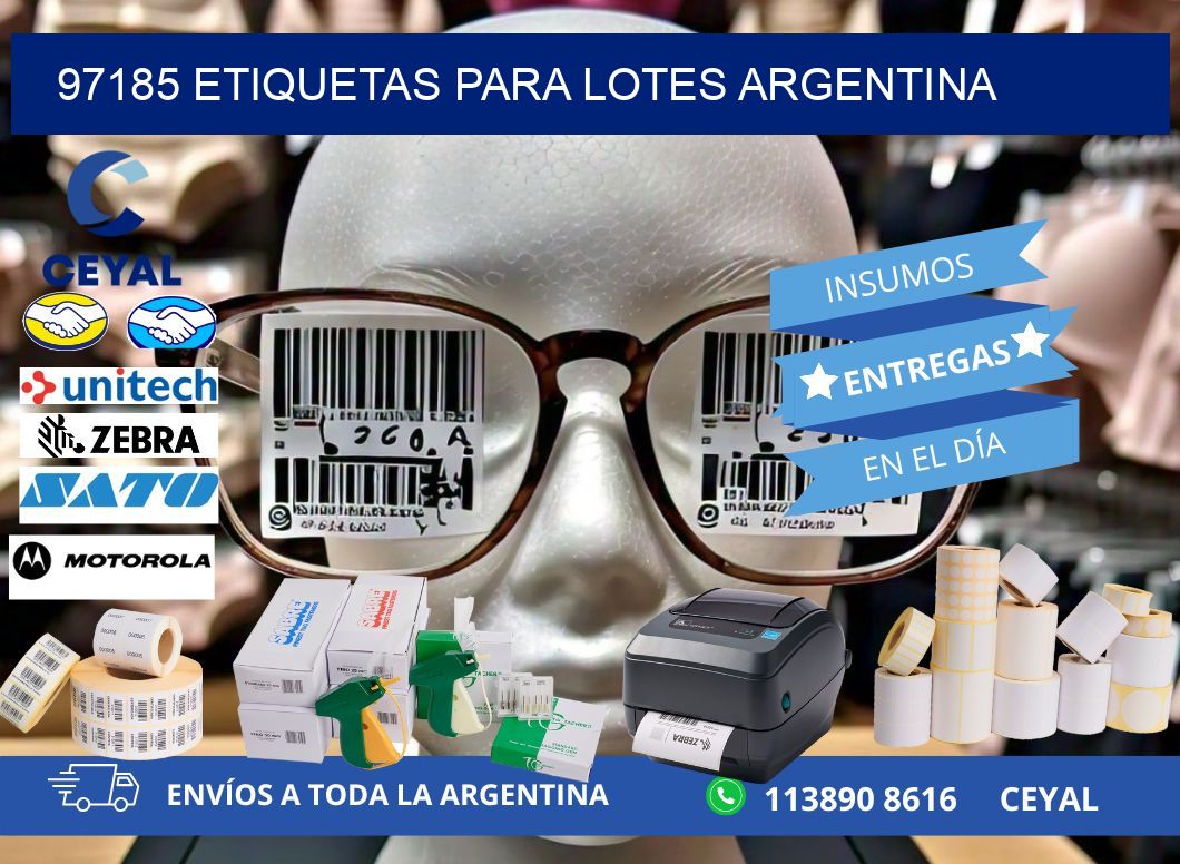 97185 ETIQUETAS PARA LOTES ARGENTINA