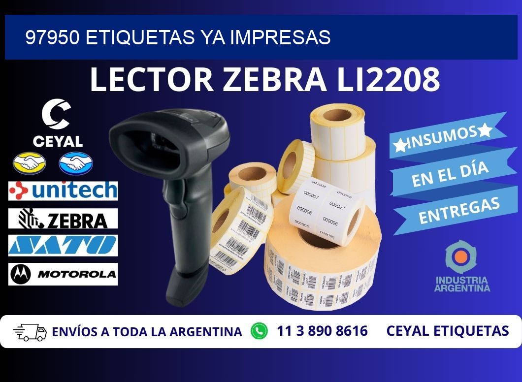 97950 ETIQUETAS YA IMPRESAS