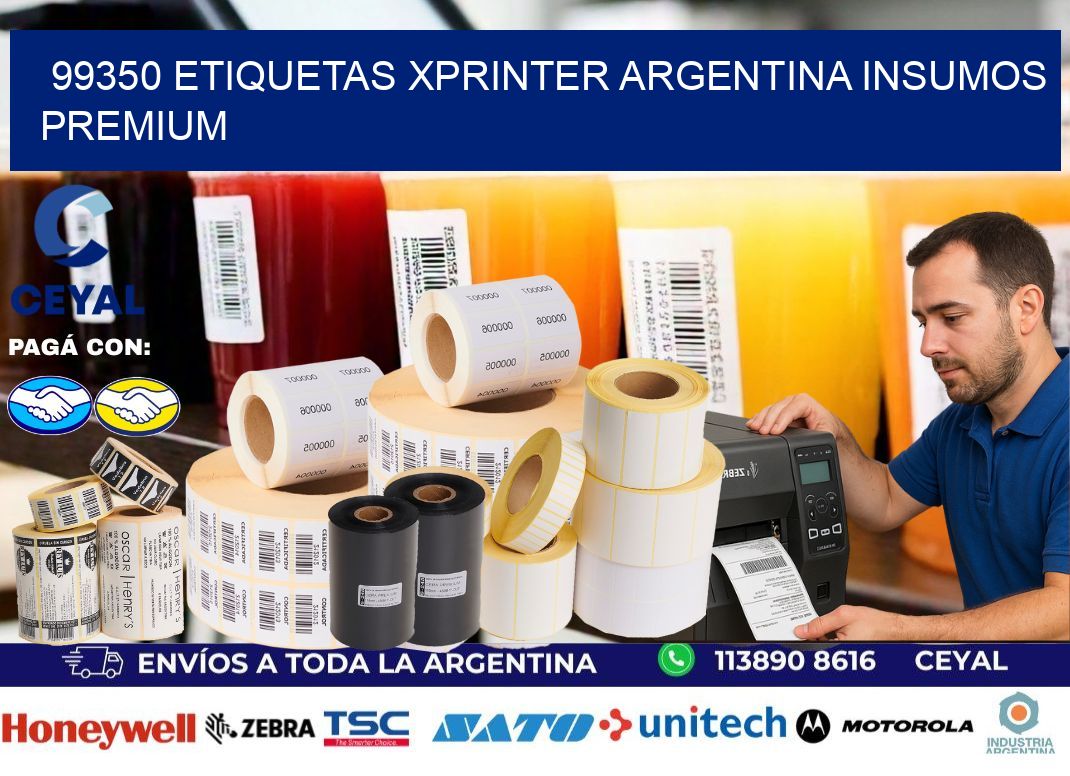 99350 etiquetas xprinter argentina INSUMOS PREMIUM