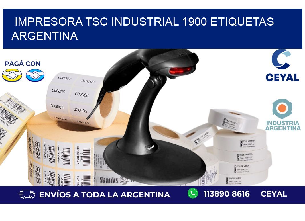 Impresora tsc industrial 1900 etiquetas argentina