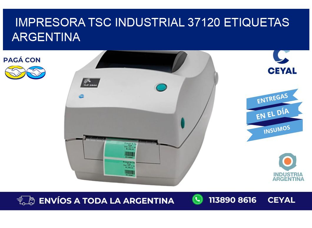 Impresora tsc industrial 37120 etiquetas argentina