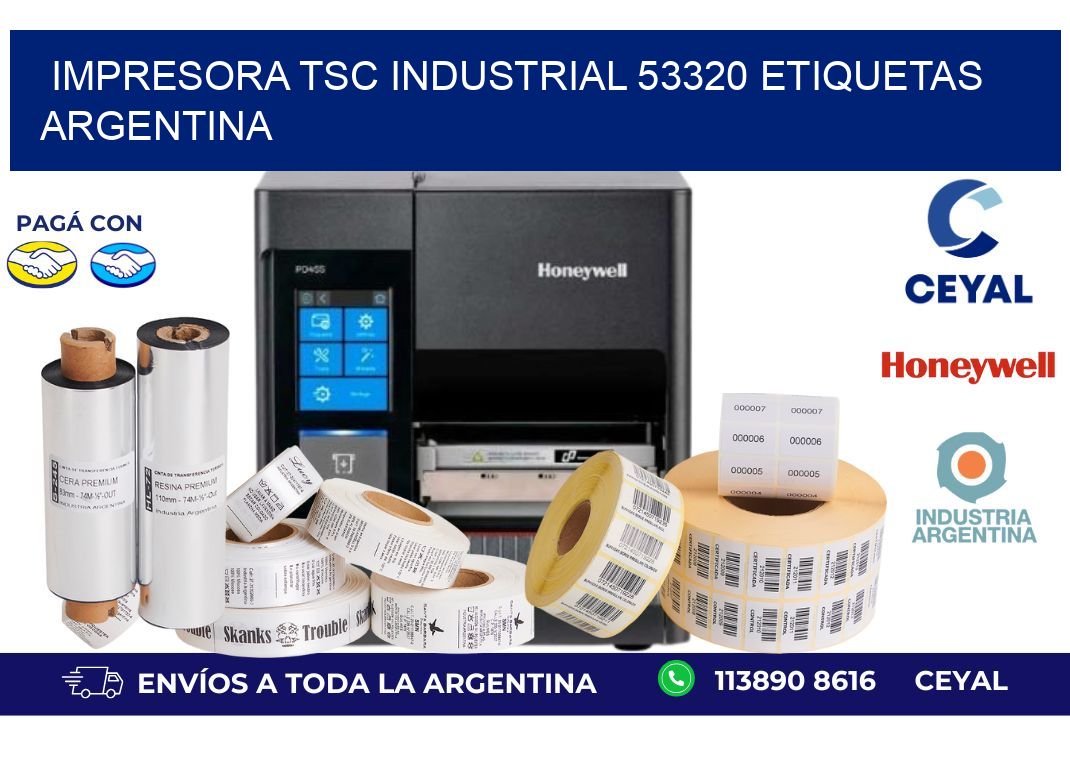 Impresora tsc industrial 53320 etiquetas argentina