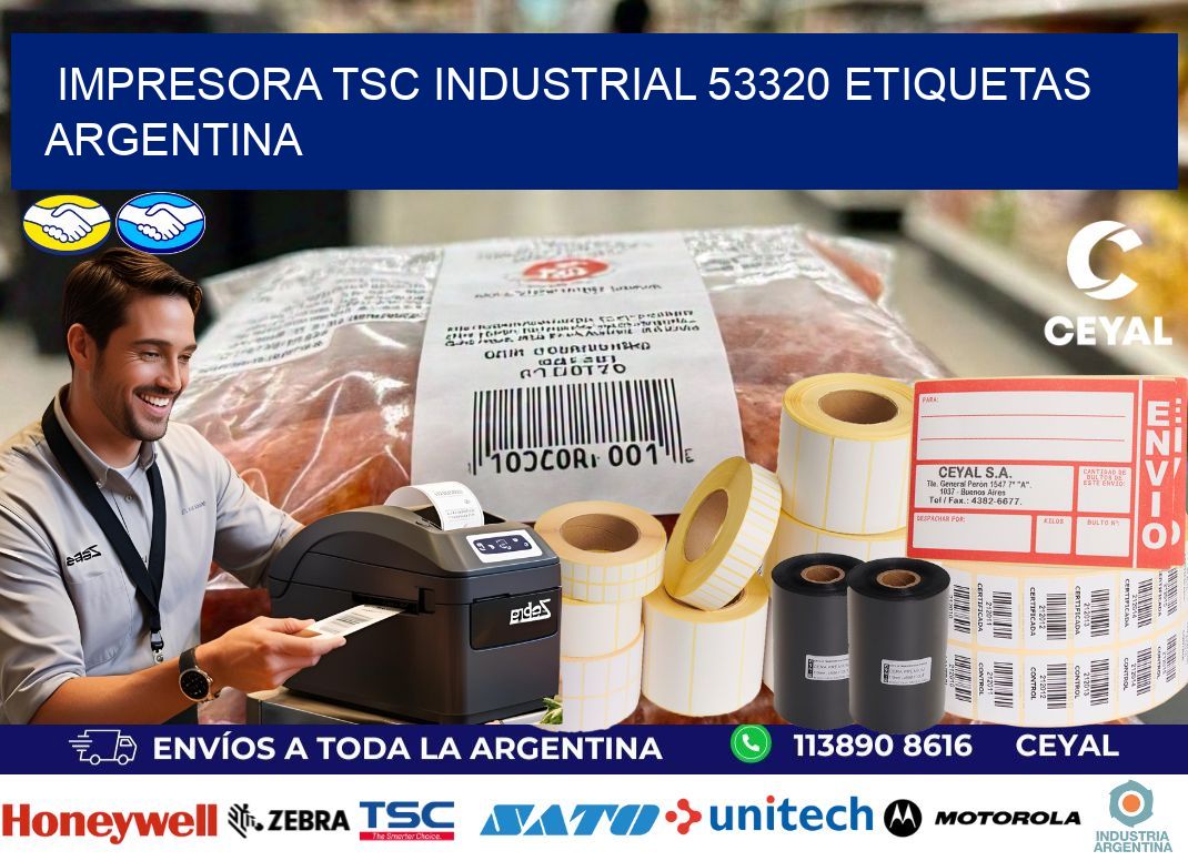 Impresora tsc industrial 53320 etiquetas argentina