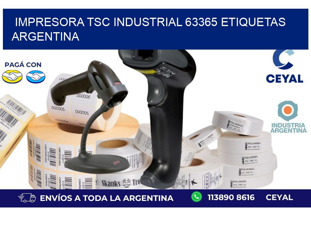Impresora tsc industrial 63365 etiquetas argentina
